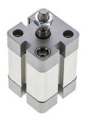 ISO 21287 Vérin Compact à Double Effet 25-20mm - Magnétique - Tige Filetée