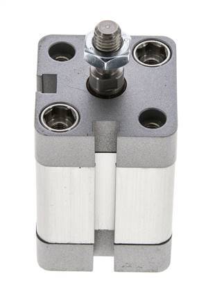 ISO 21287 Vérin Compact à Double Effet 25-20mm - Magnétique - Tige Filetée