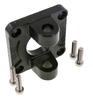 Chape femelle 100 mm ISO 15552 ISO 21287 Acier bruni