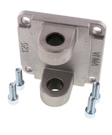 Chape femelle 125 mm ISO 15552 Aluminium