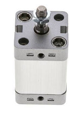 ISO 21287 Vérin Compact à Double Effet 25-25mm - Magnétique - Tige Filetée
