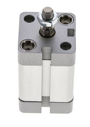 ISO 21287 Vérin Compact à Double Effet 25-25mm - Magnétique - Tige Filetée