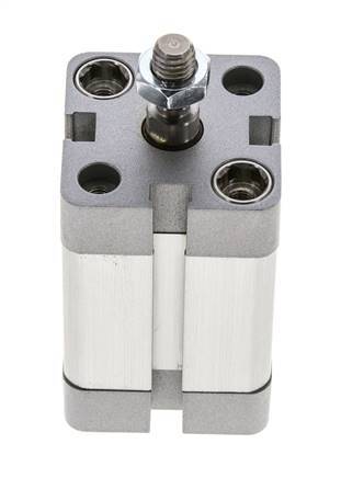 ISO 21287 Vérin Compact à Double Effet 25-25mm - Magnétique - Tige Filetée