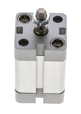 ISO 21287 Vérin Compact à Double Effet 25-25mm - Magnétique - Tige Filetée