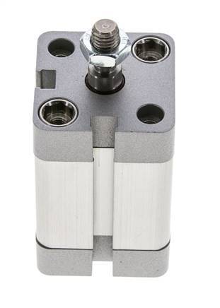 ISO 21287 Vérin Compact à Double Effet 25-25mm - Magnétique - Tige Filetée
