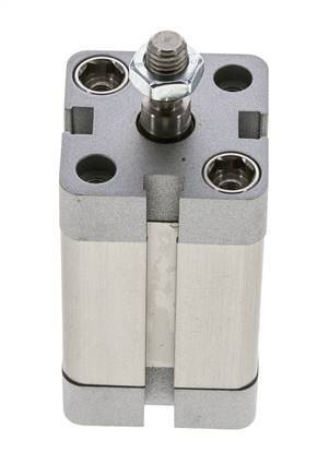 ISO 21287 Vérin Compact à Double Effet 25-30mm - Magnétique - Tige Filetée
