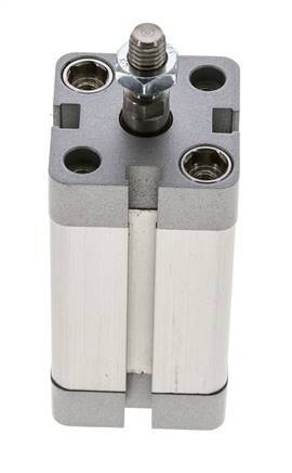 ISO 21287 Vérin Compact à Double Effet 25-40mm - Magnétique - Tige Filetée