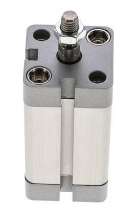 ISO 21287 Vérin Compact à Double Effet 25-40mm - Magnétique - Tige Filetée