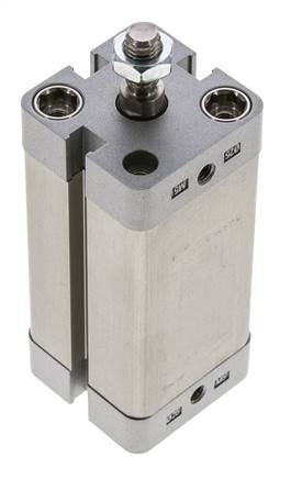 ISO 21287 Compact Double Acting Cylinder 25-50mm - Magnetic - Male Rod