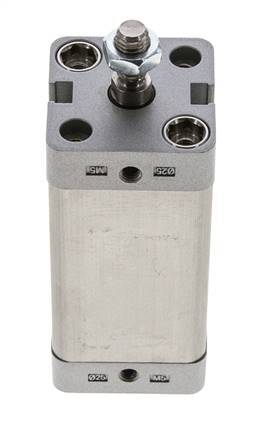 ISO 21287 Compact Double Acting Cylinder 25-50mm - Magnetic - Male Rod