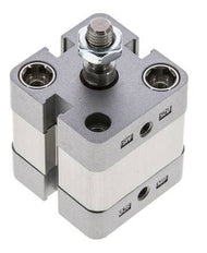 ISO 21287 Vérin Compact à Double Effet 25-5mm - Magnétique - Tige Filetée