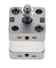 ISO 21287 Vérin Compact à Double Effet 25-5mm - Magnétique - Tige Filetée