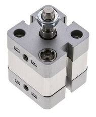 ISO 21287 Vérin Compact à Double Effet 25-5mm - Magnétique - Tige Filetée