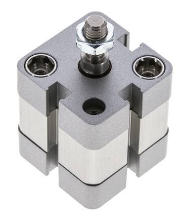 ISO 21287 Vérin Compact à Double Effet 25-5mm - Magnétique - Tige Filetée