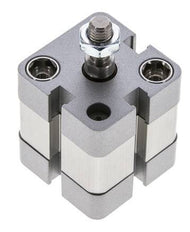 ISO 21287 Vérin Compact à Double Effet 25-5mm - Magnétique - Tige Filetée