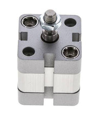 ISO 21287 Vérin Compact à Double Effet 25-5mm - Magnétique - Tige Filetée