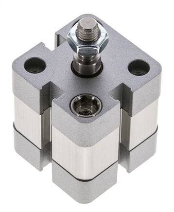 ISO 21287 Vérin Compact à Double Effet 25-5mm - Magnétique - Tige Filetée