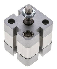 ISO 21287 Vérin Compact à Double Effet 25-5mm - Magnétique - Tige Filetée