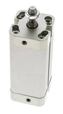 ISO 21287 Vérin Compact à Double Effet 25-60mm - Magnétique - Tige Filetée