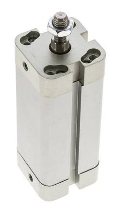 ISO 21287 Vérin Compact à Double Effet 25-60mm - Magnétique - Tige Filetée