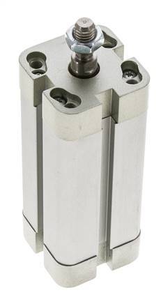 ISO 21287 Vérin Compact à Double Effet 25-60mm - Magnétique - Tige Filetée