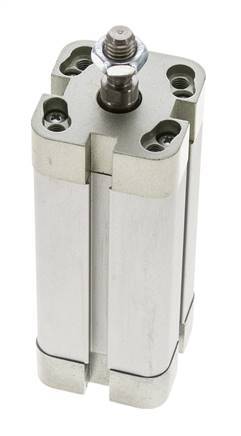 ISO 21287 Vérin Compact à Double Effet 25-60mm - Magnétique - Tige Filetée