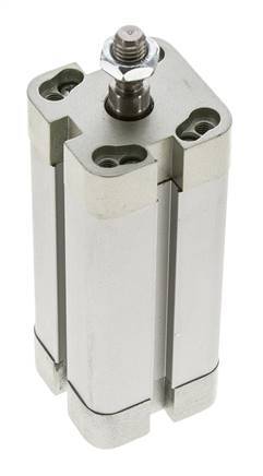 ISO 21287 Vérin Compact à Double Effet 25-60mm - Magnétique - Tige Filetée