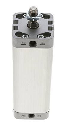 ISO 21287 Compact Double Acting Cylinder 32-100mm - Magnetic - Male Rod