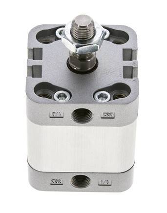 ISO 21287 Compact Double Acting Cylinder 32-15mm - Magnetic - Male Rod