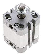 ISO 21287 Vérin Compact à Double Effet 32-15mm - Magnétique - Tige Filetée