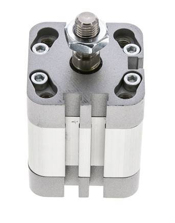 ISO 21287 Vérin Compact à Double Effet 32-15mm - Magnétique - Tige Filetée