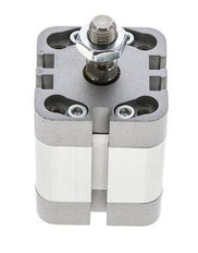 ISO 21287 Vérin Compact à Double Effet 32-15mm - Magnétique - Tige Filetée