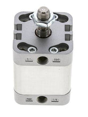 ISO 21287 Vérin Compact à Double Effet 32-20mm - Magnétique - Tige Filetée