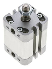 ISO 21287 Vérin Compact à Double Effet 32-20mm - Magnétique - Tige Filetée