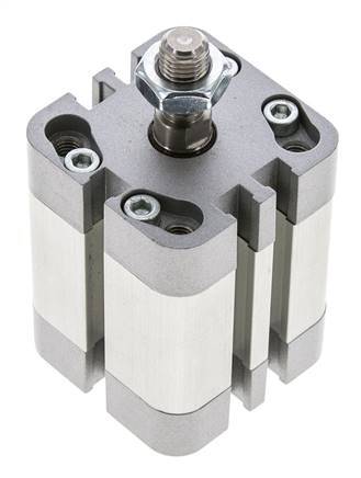 ISO 21287 Vérin Compact à Double Effet 32-20mm - Magnétique - Tige Filetée