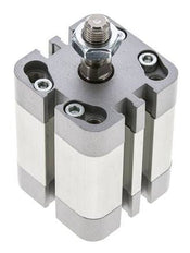 ISO 21287 Vérin Compact à Double Effet 32-20mm - Magnétique - Tige Filetée