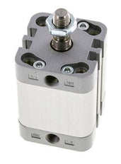 ISO 21287 Vérin Compact à Double Effet 32-25mm - Magnétique - Tige Filetée