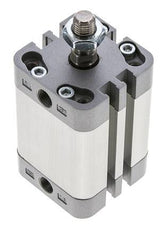 ISO 21287 Vérin Compact à Double Effet 32-30mm - Magnétique - Tige Filetée