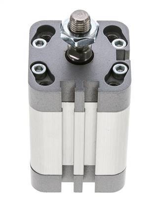 ISO 21287 Vérin Compact à Double Effet 32-30mm - Magnétique - Tige Filetée