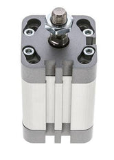 ISO 21287 Vérin Compact à Double Effet 32-30mm - Magnétique - Tige Filetée