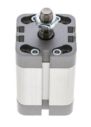 ISO 21287 Vérin Compact à Double Effet 32-30mm - Magnétique - Tige Filetée