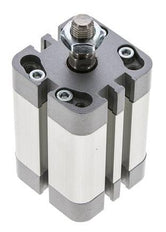 ISO 21287 Vérin Compact à Double Effet 32-30mm - Magnétique - Tige Filetée