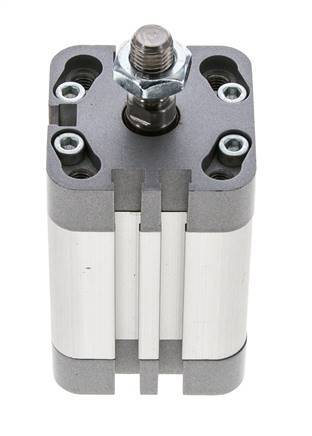 ISO 21287 Vérin Compact à Double Effet 32-30mm - Magnétique - Tige Filetée