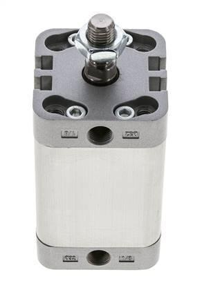 ISO 21287 Vérin Compact à Double Effet 32-40mm - Magnétique - Tige Filetée