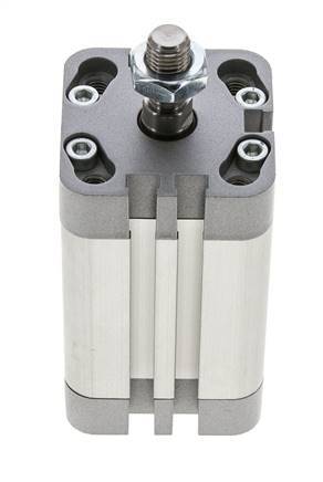 ISO 21287 Vérin Compact à Double Effet 32-40mm - Magnétique - Tige Filetée