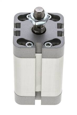 ISO 21287 Vérin Compact à Double Effet 32-40mm - Magnétique - Tige Filetée