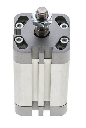 ISO 21287 Vérin Compact à Double Effet 32-40mm - Magnétique - Tige Filetée