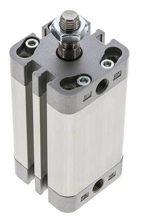 ISO 21287 Compact Double Acting Cylinder 32-50mm - Magnetic - Male Rod