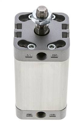 ISO 21287 Vérin Compact à Double Effet 32-50mm - Magnétique - Tige Filetée
