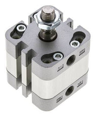 ISO 21287 Vérin Compact à Double Effet 32-5mm - Magnétique - Tige Filetée